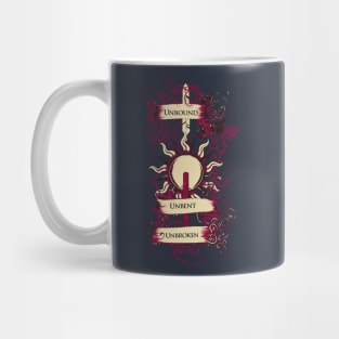 Unbound Unbent Unbroken Mug